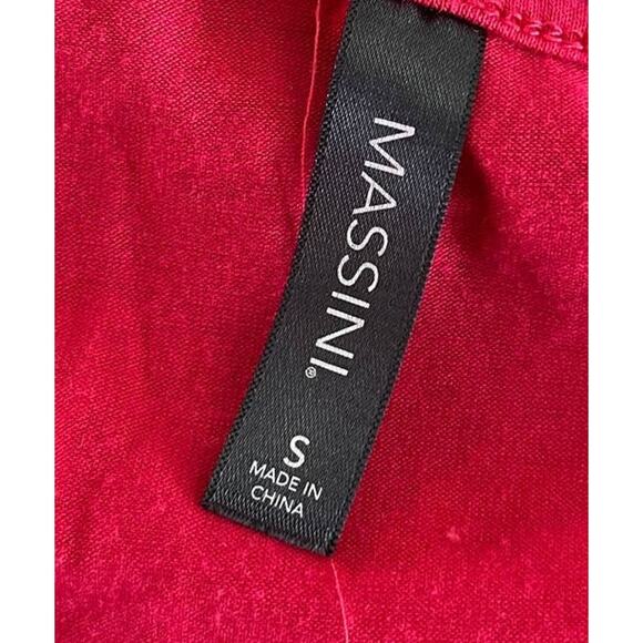 Massini Womens Small Pink Sleeveless Tank Top Polyester Rayon - Picture 3 of 9